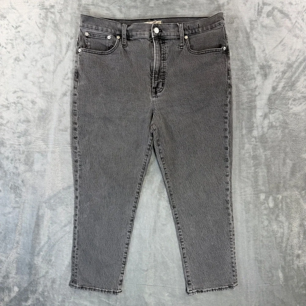 Madewell The Perfect Vintage Jean Women's Size 31P Gray Denim Pants‎
